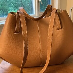 Polene Mini Cyme, textured camel